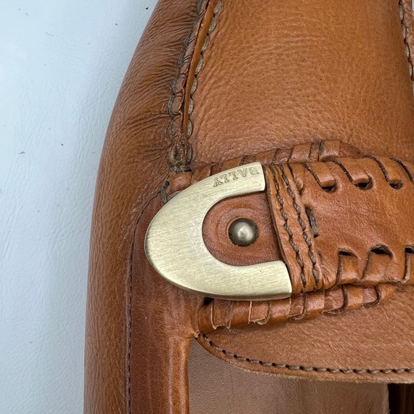 BALLY LANDOLFA EJ Soft LEATHER Loafers Brown Size E36 UE - Picture 2 of 16